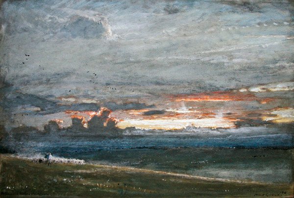 A caminho de casa antes da tempestade de Albert Goodwin