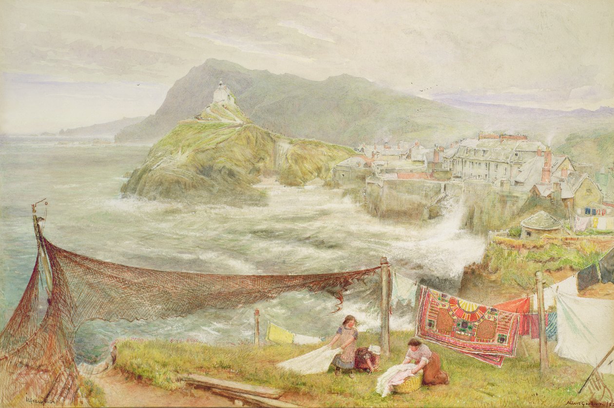 Ilfracombe, Devon, olhando para Hillsborough de Albert Goodwin