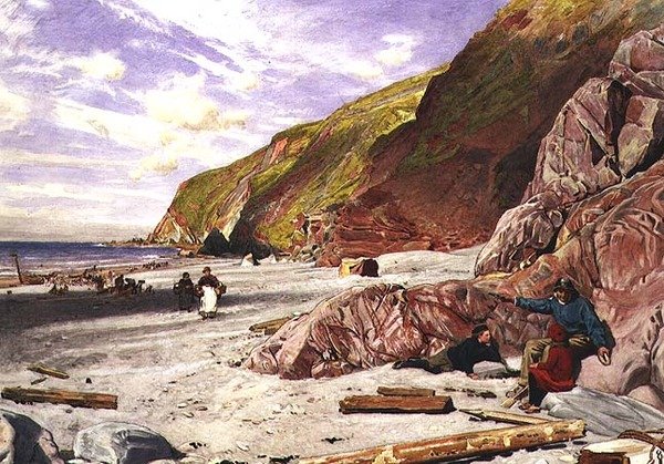 Lynmouth, Devon, a História do Naufrágio de Albert Goodwin