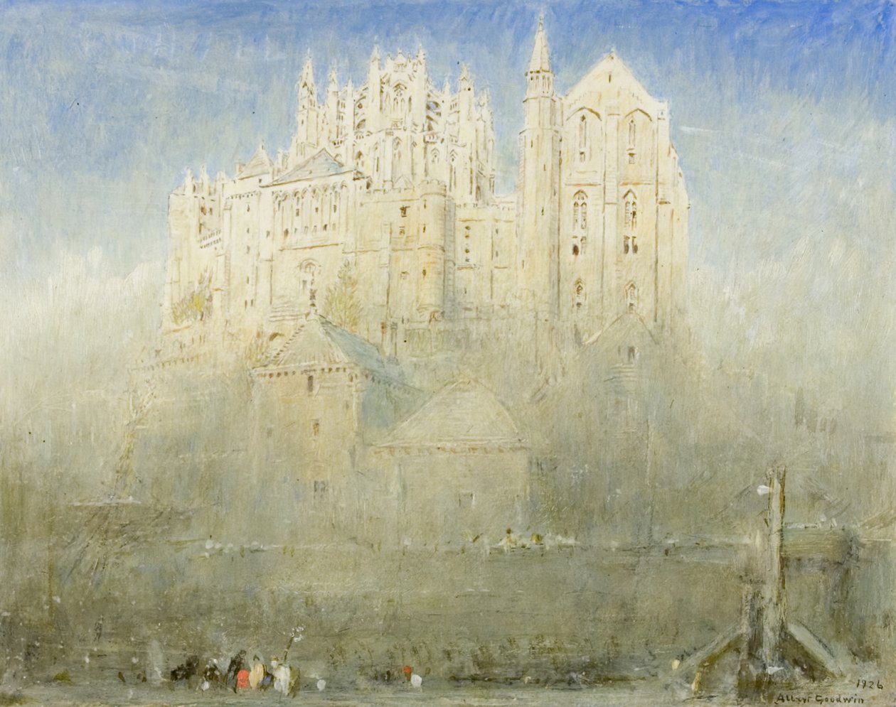 Mont St Michael, Normandia de Albert Goodwin