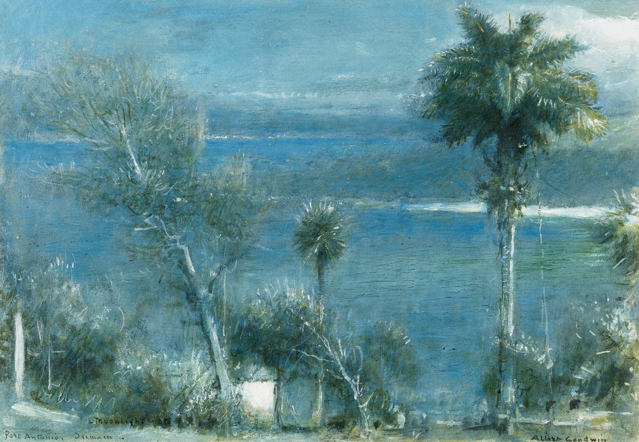 Luar em Port Antonio, Jamaica, de Albert Goodwin