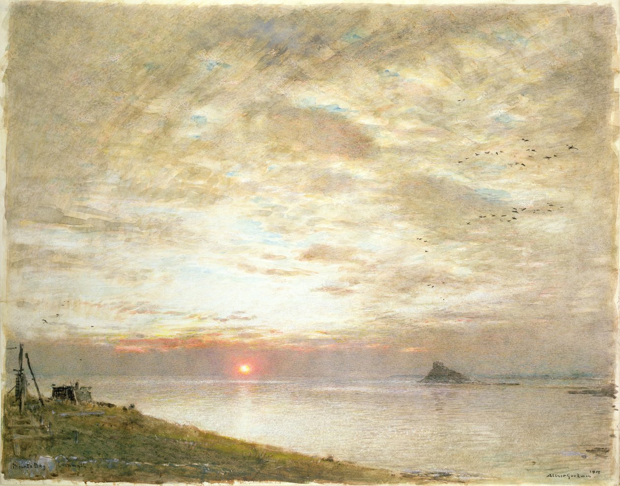 Monta Bay, Cornwall de Albert Goodwin