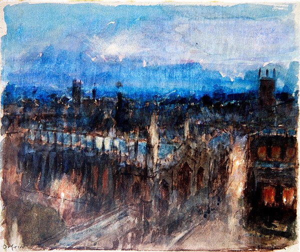 Oxford (aguarela sobre papel) de Albert Goodwin