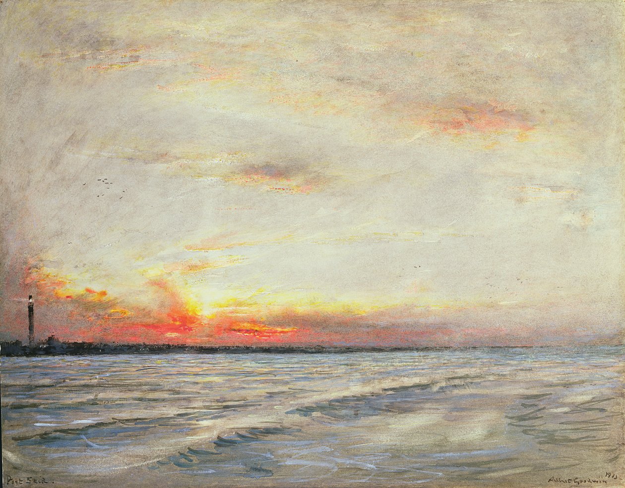 Port Said, Saida, Líbano de Albert Goodwin