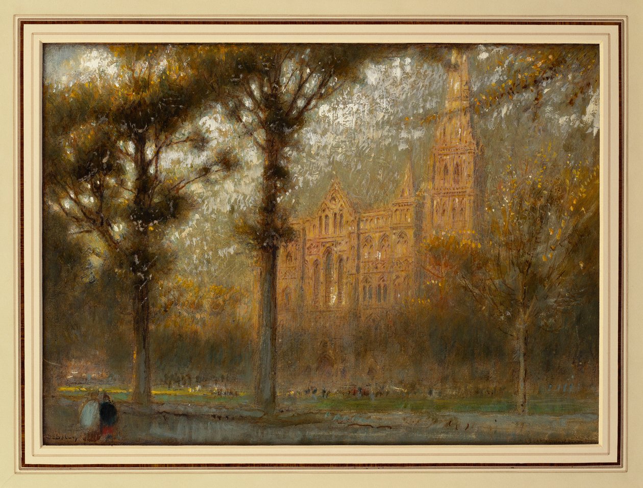 Catedral de Salisbury: frente oeste e pináculo de Albert Goodwin