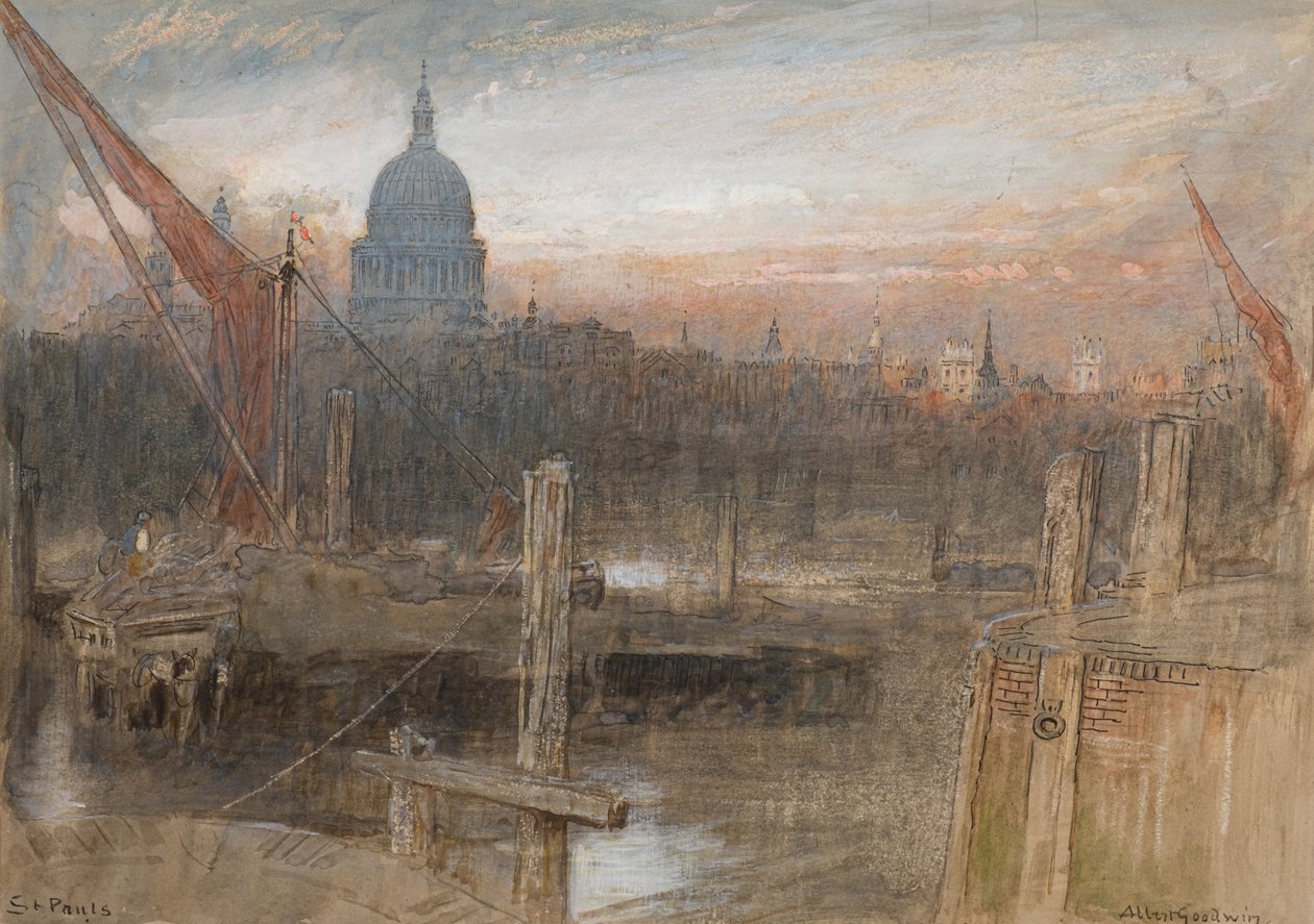 São Paulo (aguarela) de Albert Goodwin