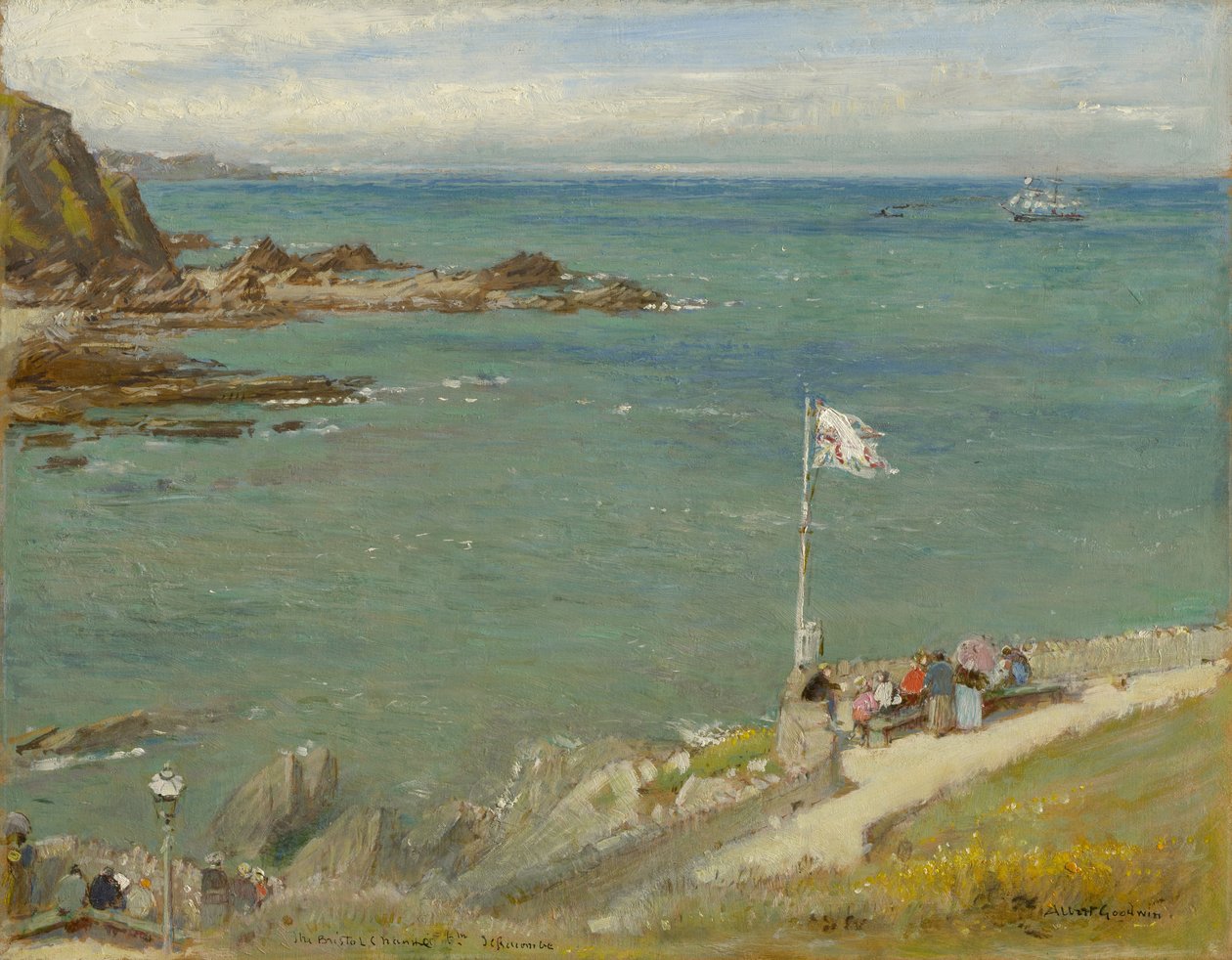 O Canal de Bristol de Ilfracombe, década de 1890 de Albert Goodwin