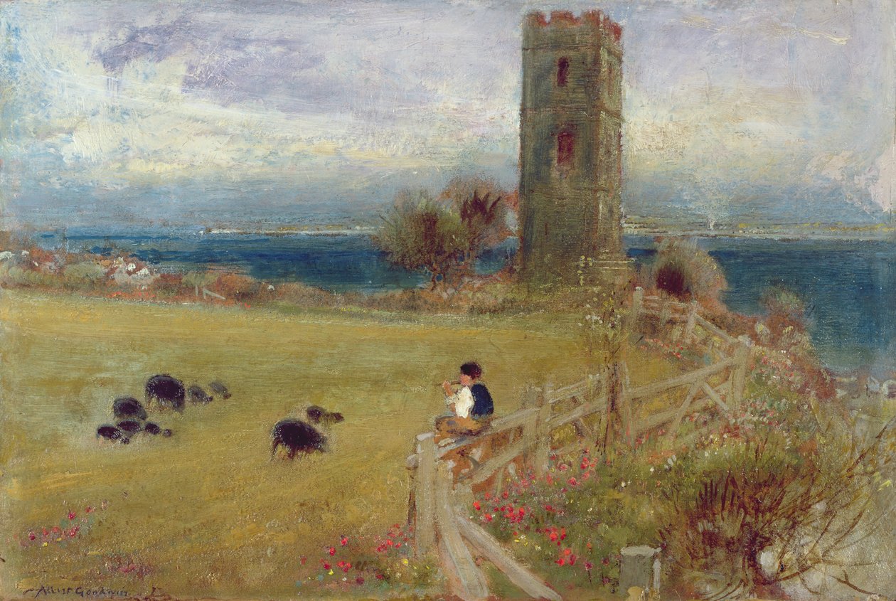 O pastor, Sidestrand, Norfolk de Albert Goodwin