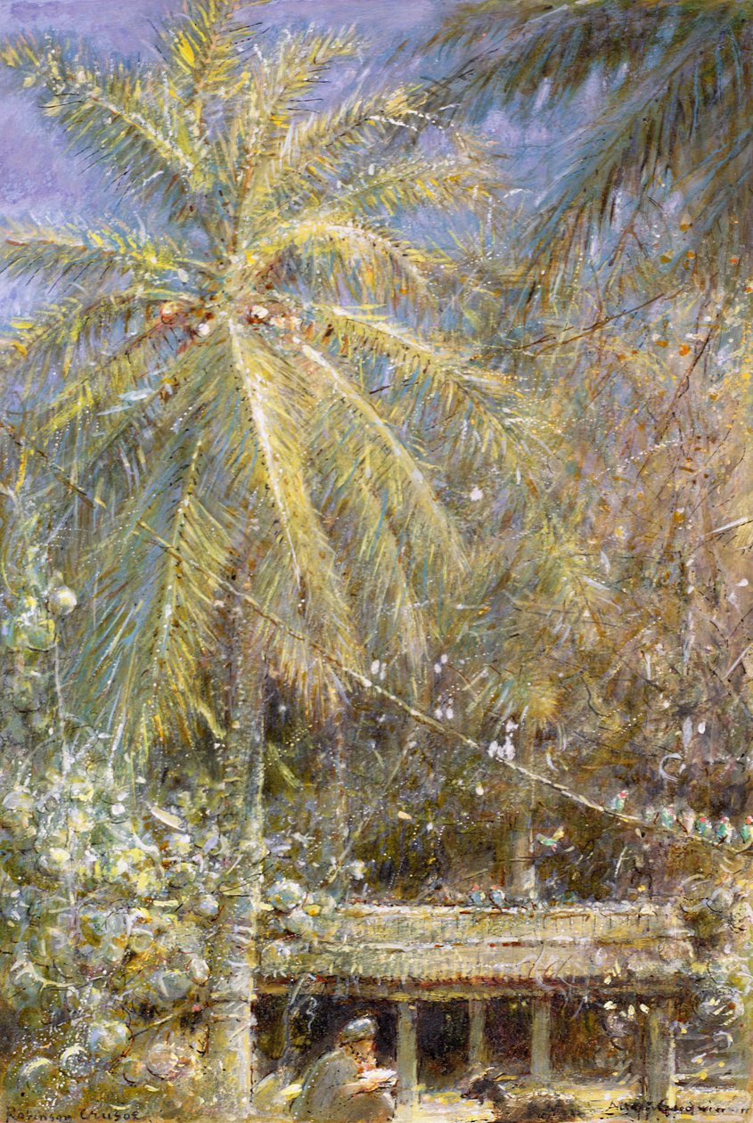 A história do naufrágio de Robinson Crusoe de Albert Goodwin