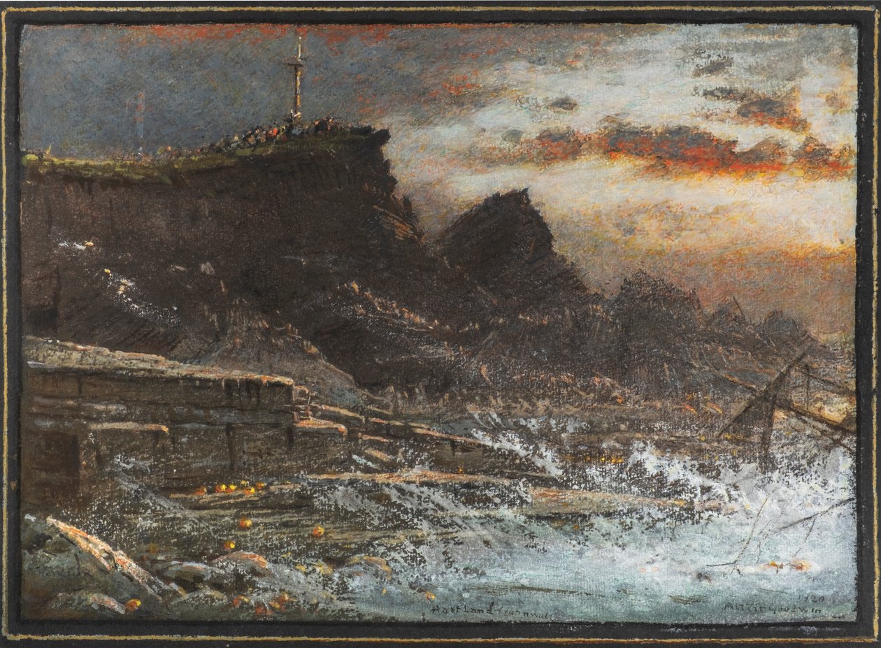 The Wreck, Hartland, Cornualha de Albert Goodwin