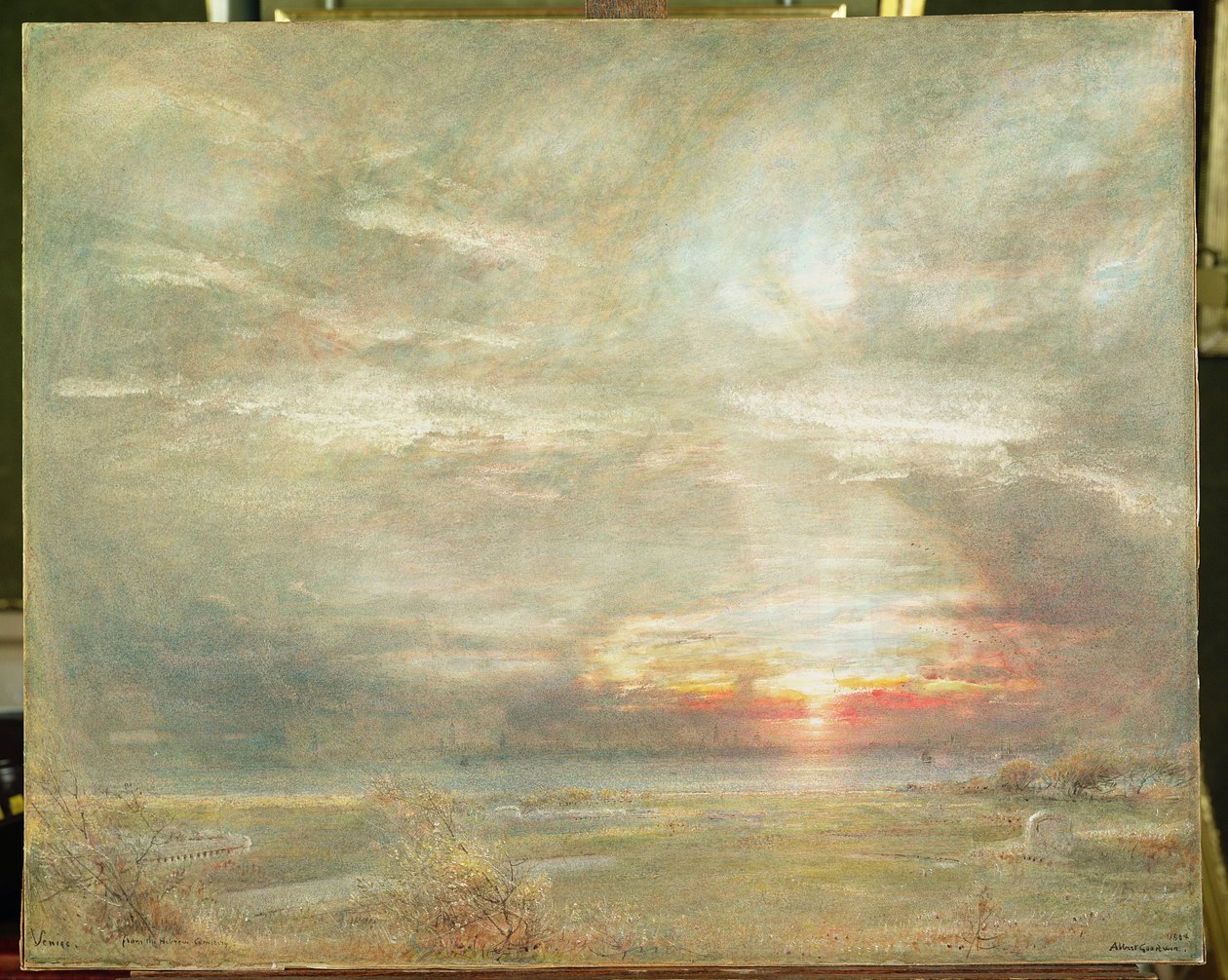 Veneza do cemitério hebreu de Albert Goodwin