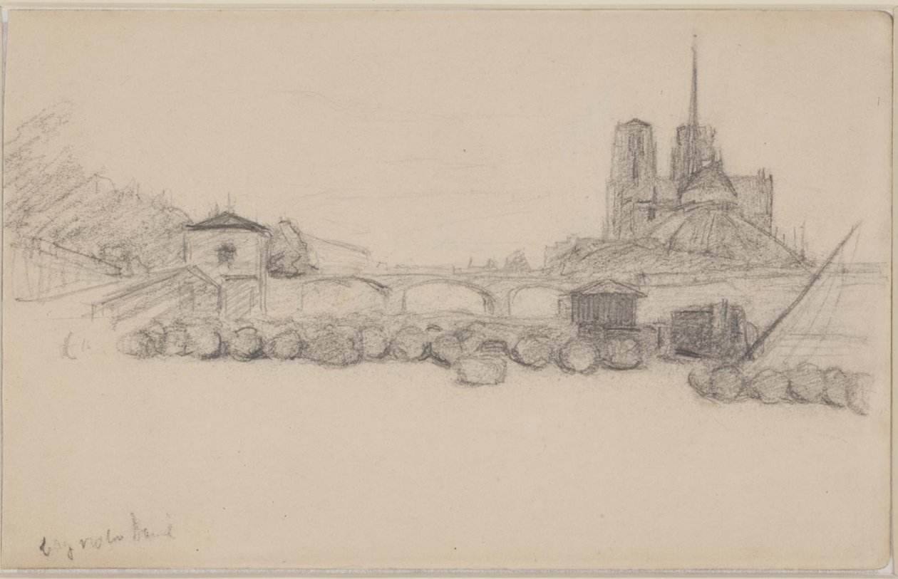Notre Dame vista do leste de Albert Gottschalk