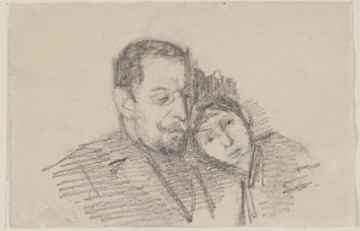 Retrato do promotor-chefe Hartvigsen e sua filha de Albert Gottschalk