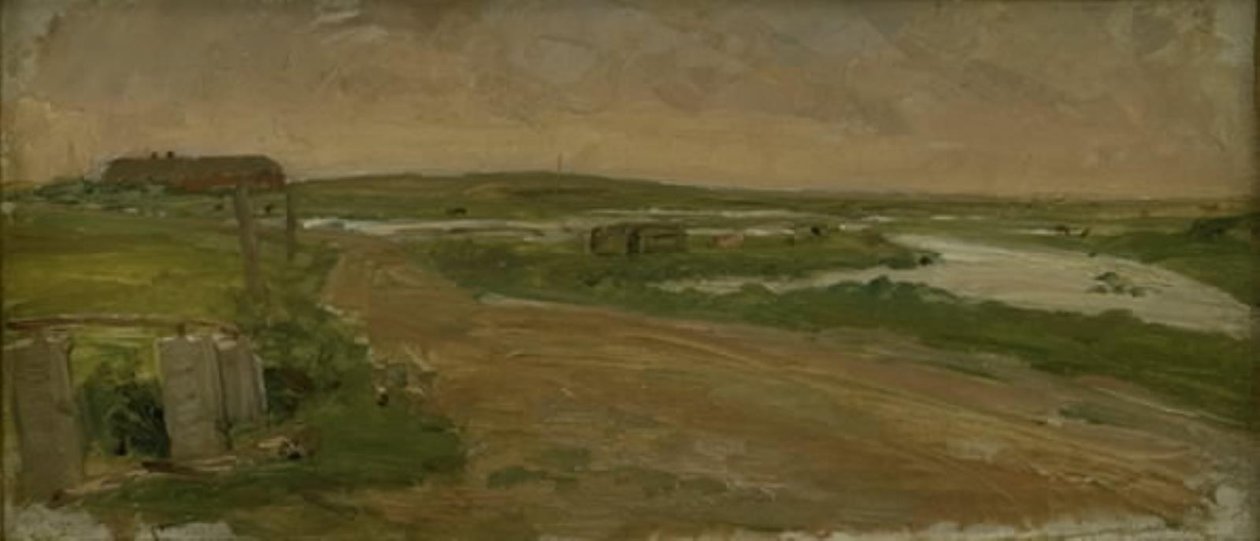 Paisagem da Jutlândia Ocidental. Holmsland de Albert Gottschalk