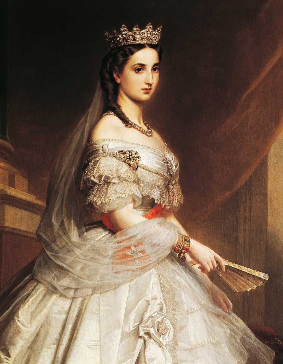 Retrato de Charlotte de Saxe-Coburgo-Gotha (Laeken de Albert Graefle