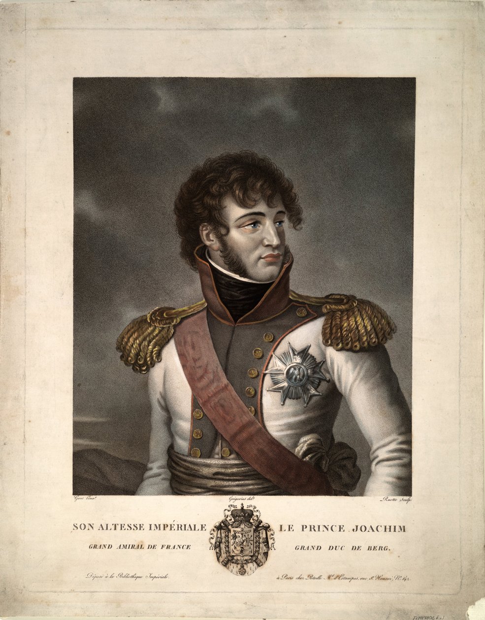 Retrato de Joachim Murat, ca 1806 de Albert Gregorius