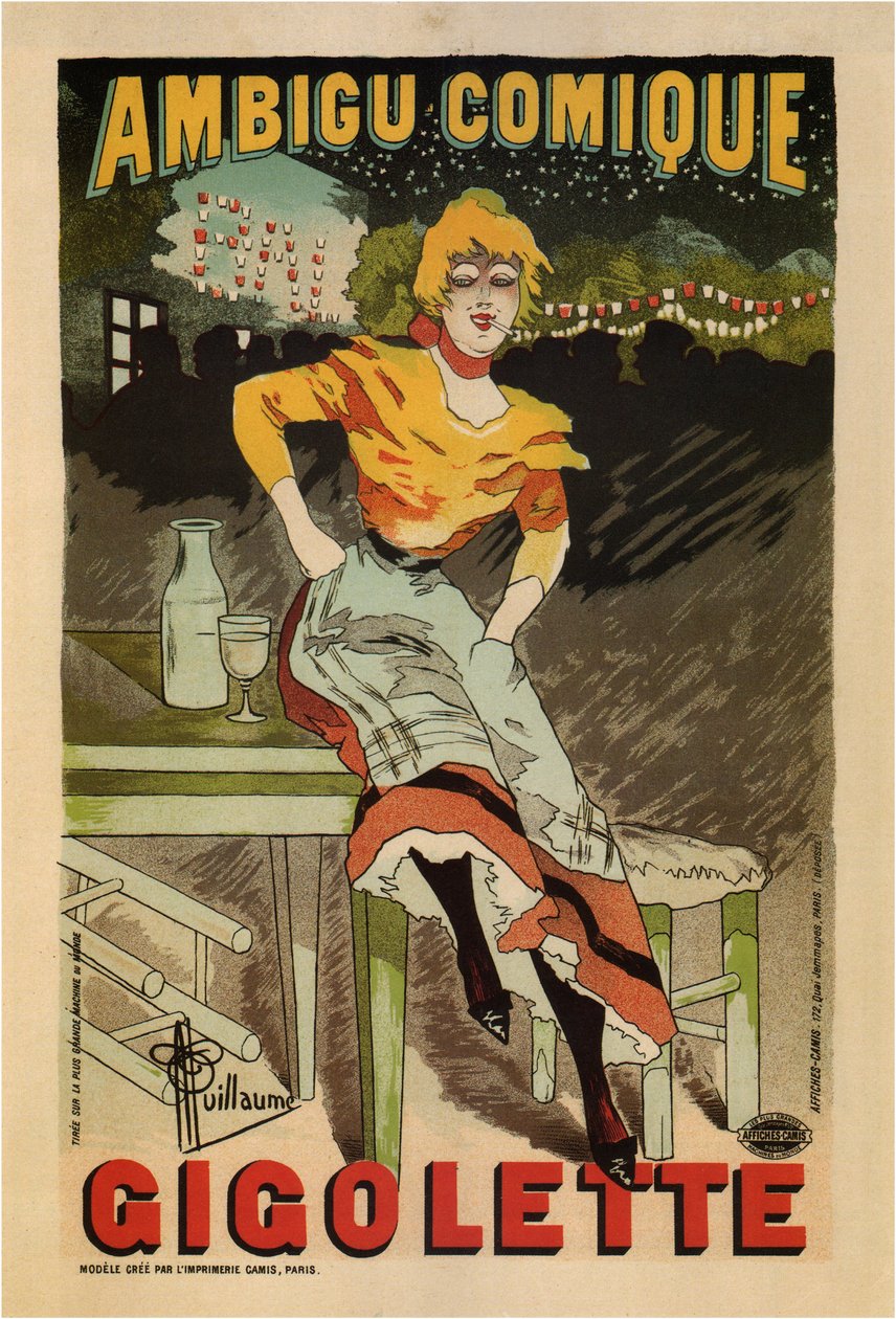 Quadrinhos ambíguos, Gigolette, 1896 de Albert Guillaume