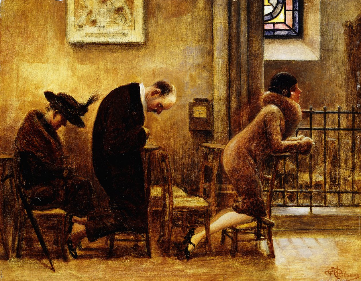 Contemplação; Meditação, de Albert Guillaume