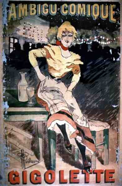 Cartaz publicitário Gigolette de Albert Guillaume