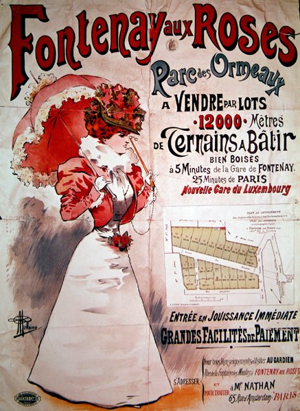 Propaganda de propaganda de cartazes no Parc des Ormeaux, Fontenay-aux-Roses de Albert Guillaume