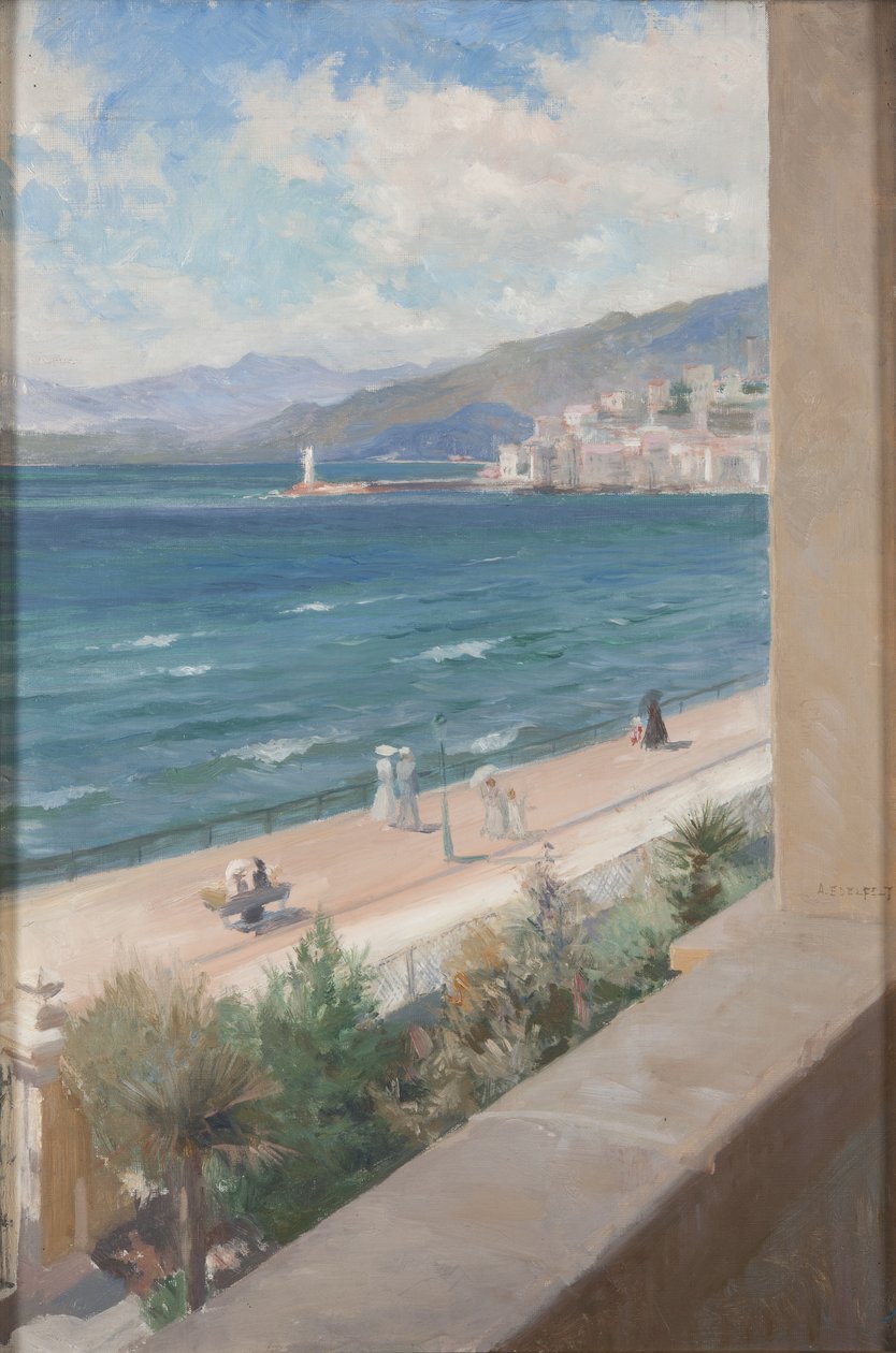 Da minha janela em Cannes, 1891 de Albert Gustaf Aristides Edelfelt