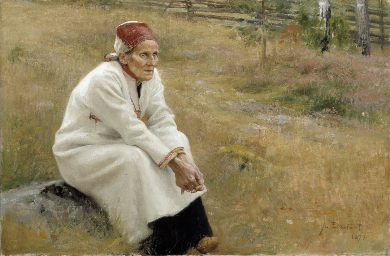 Larin Paraske, 1893 de Albert Gustaf Aristides Edelfelt