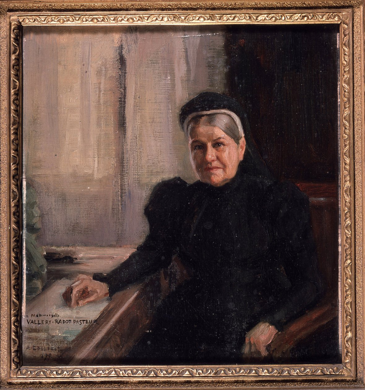 Madame Pasteur - por Edelfelt de Albert Gustaf Aristides Edelfelt