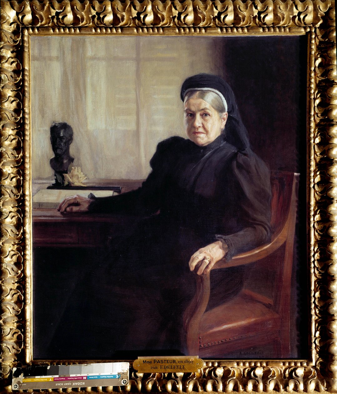 Retrato de Madame Pasteur (1854-1905), viúva do médico francês Louis Pasteur (1822-1895) em 1899" Pintura de Albert Edelfelt (1854-1905) 1899 Paris, Musee Pasteur - Retrato de Madame Pasteur (1854-1905), viúva do médico francês Louis Pasteur (1822- de Albert Gustaf Aristides Edelfelt