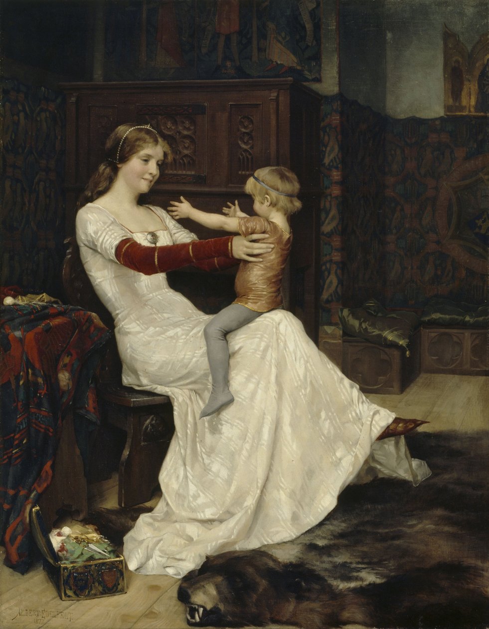 Rainha Branca de Namur de Albert Gustaf Aristides Edelfelt