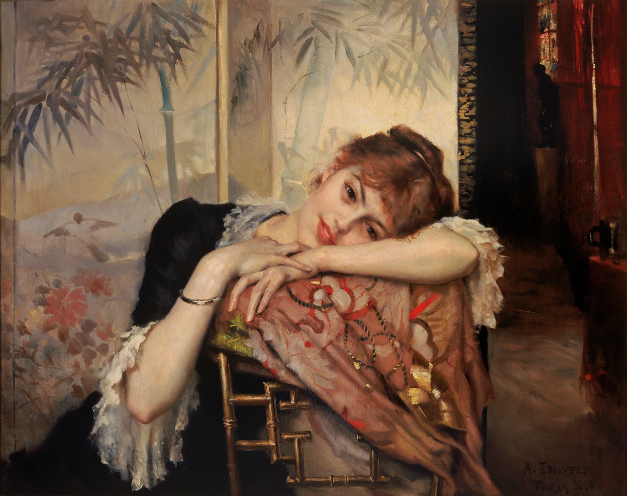 A parisiense, 1883. de Albert Gustaf Aristides Edelfelt
