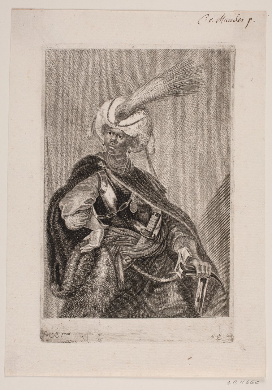 Um africano negro em armadura de Albert Haelwegh