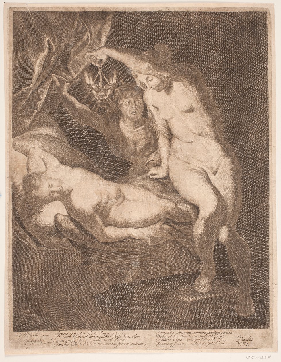 Psique e o Cupido adormecido de Albert Haelwegh