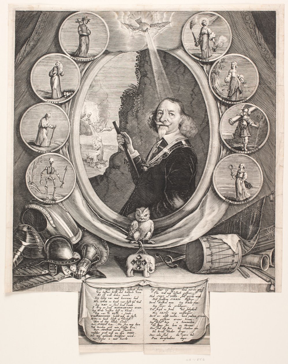 Wentzel Rothkirch. Ilustração para o sermão fúnebre de Albert Haelwegh