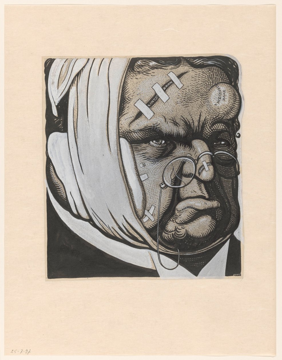 Caricatura de Abraham Kuyper, após a viagem a Bruxelas e o caso de Heeckeren de Albert Hahn (I)