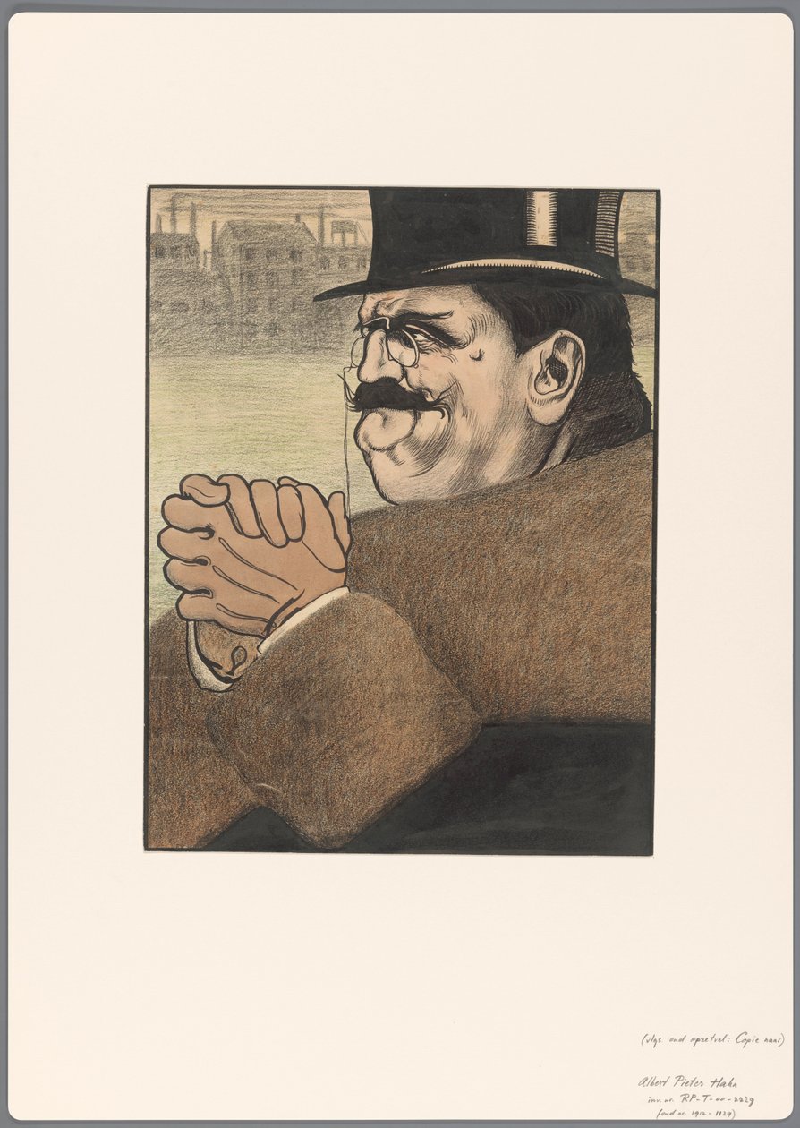 Projecto de caricatura política: o capitalista de Albert Hahn (I)
