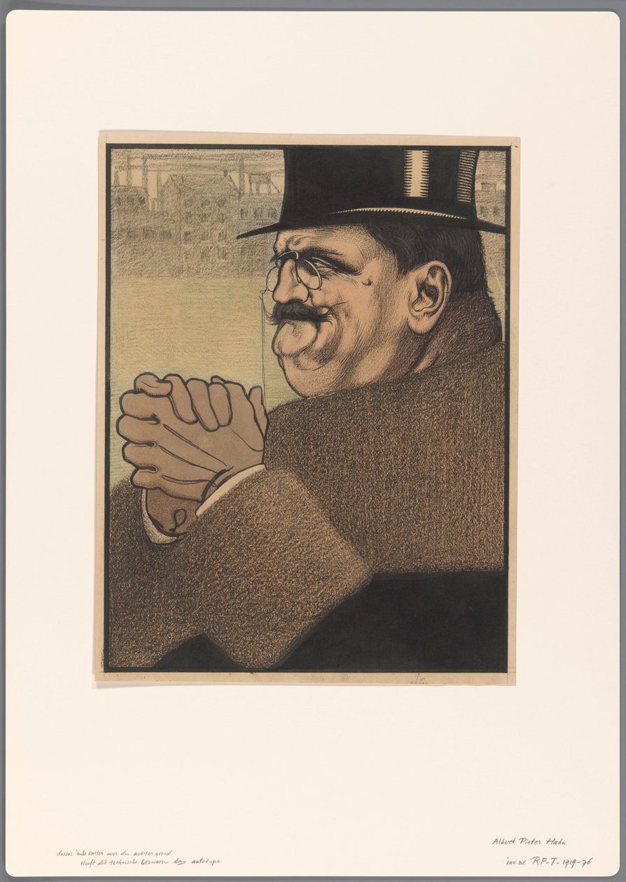 Projecto de caricatura política: o capitalista de Albert Hahn (I)