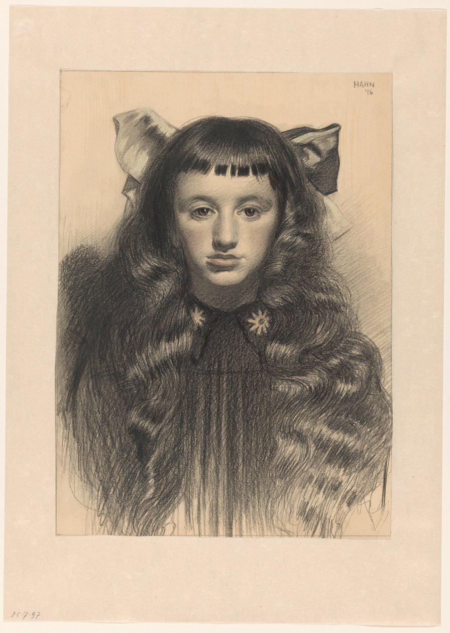 Retrato de uma garota de Albert Hahn (I)