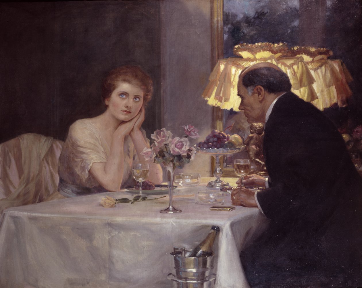 A Proposta (óleo sobre tela) de Albert Henry Collings