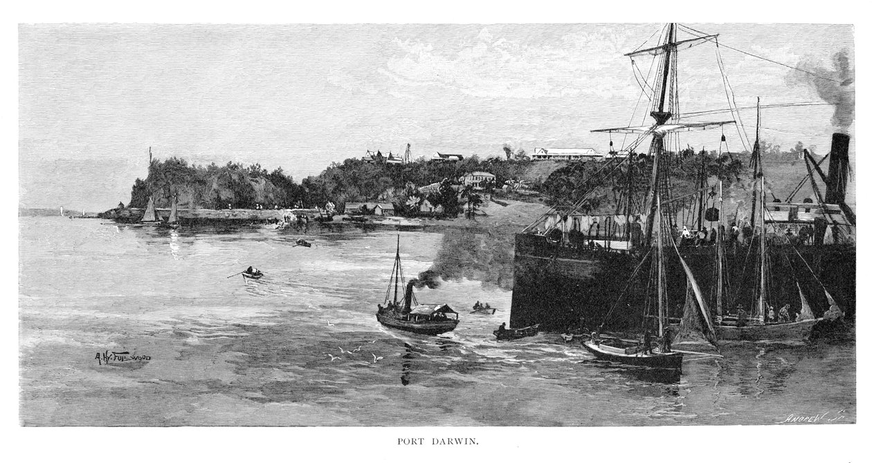 Port Darwin, 1886. de Albert Henry Fullwood