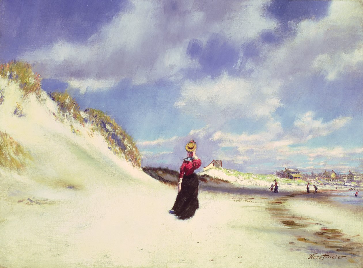 Hampton Beach (óleo sobre tela) de Albert Horstmeier