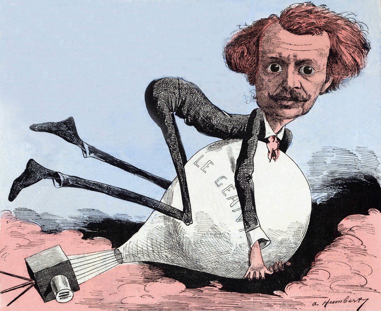 Cartoon de Nadar de Albert Humbert (1835 - 1886). de Albert Humbert