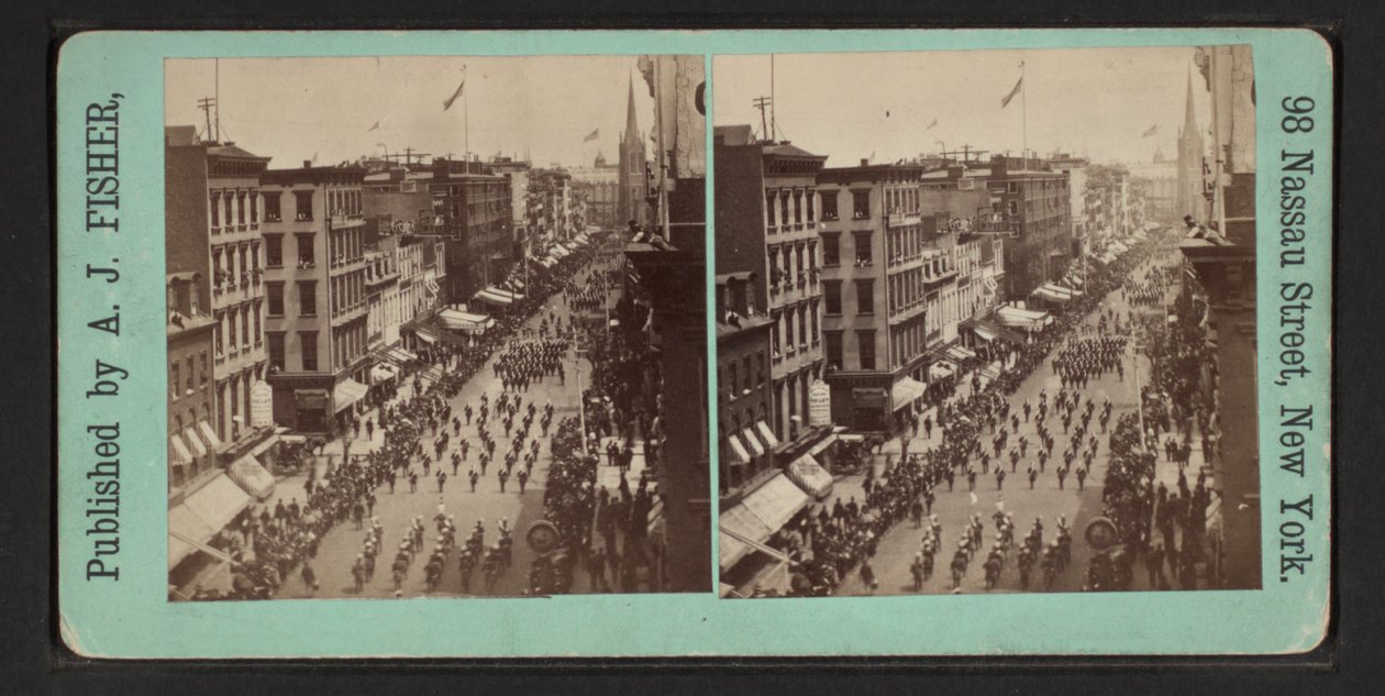 Belas vistas instantâneas da Grande Parada Maçônica, 24 de junho de 1875 de Albert J. Fisher