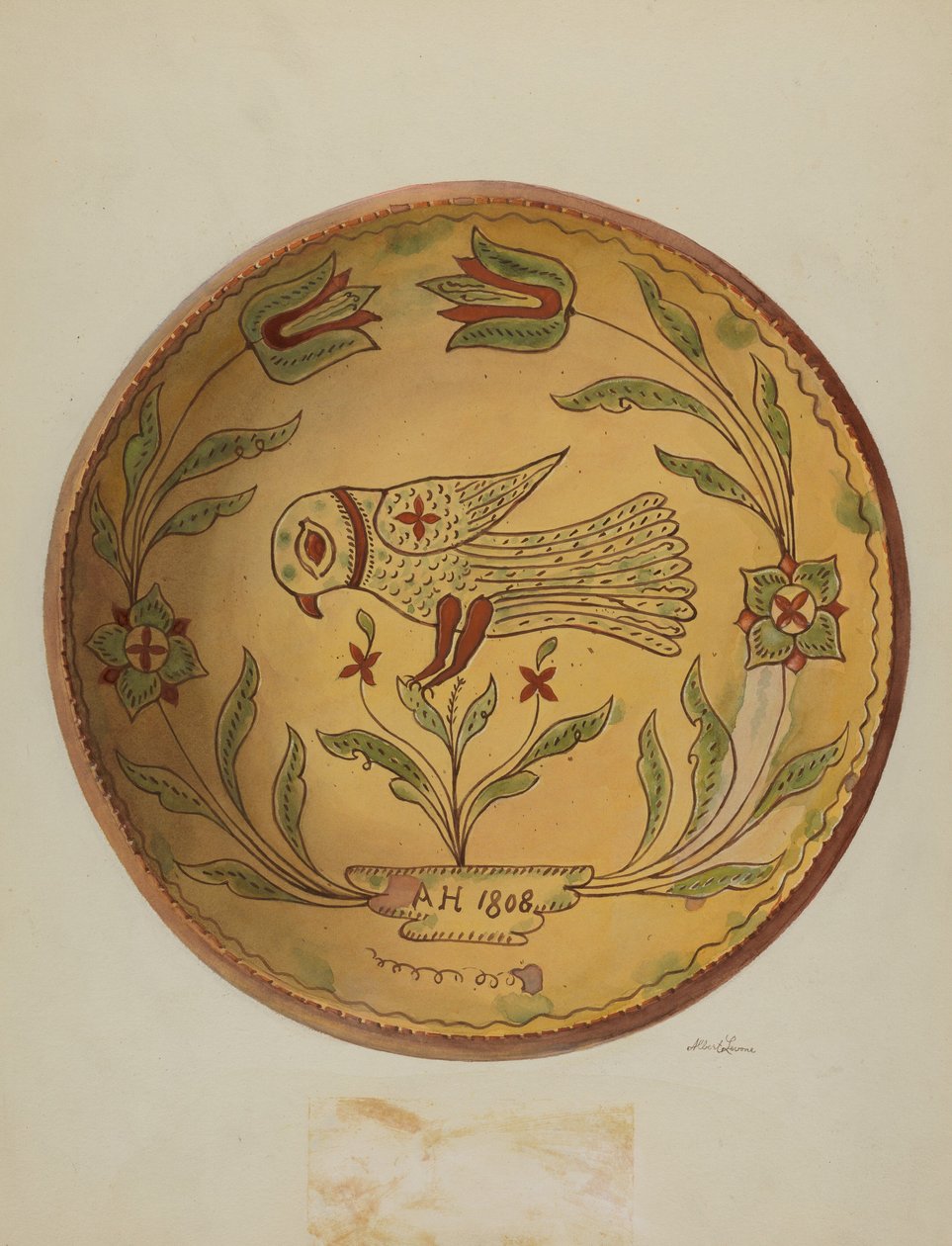 Pa. Placa de torta alemã, c. 1936. de Albert J. Levone