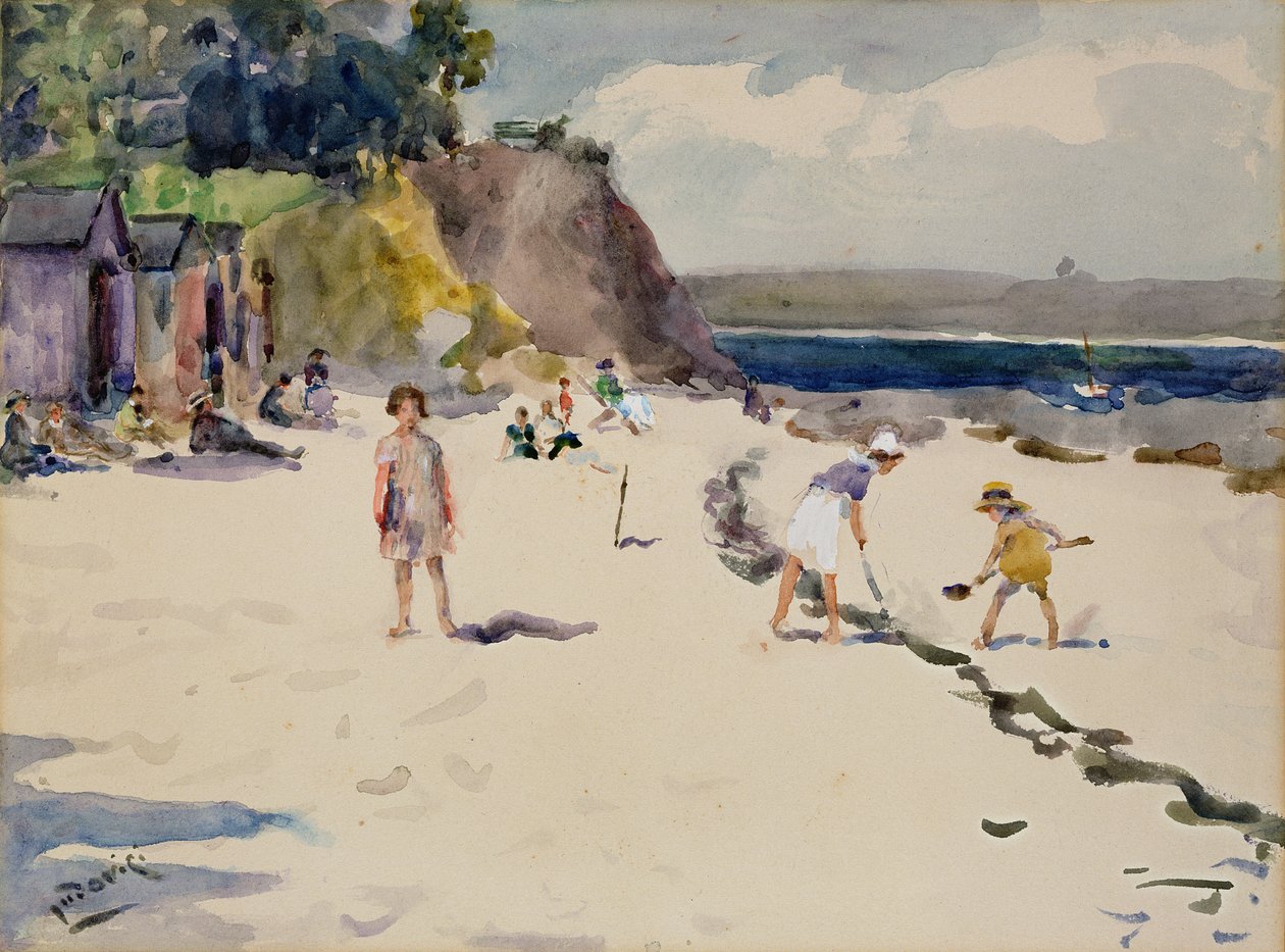 Praia Begmeil, Bretanha (wc) de Albert Jnr. Ludovici