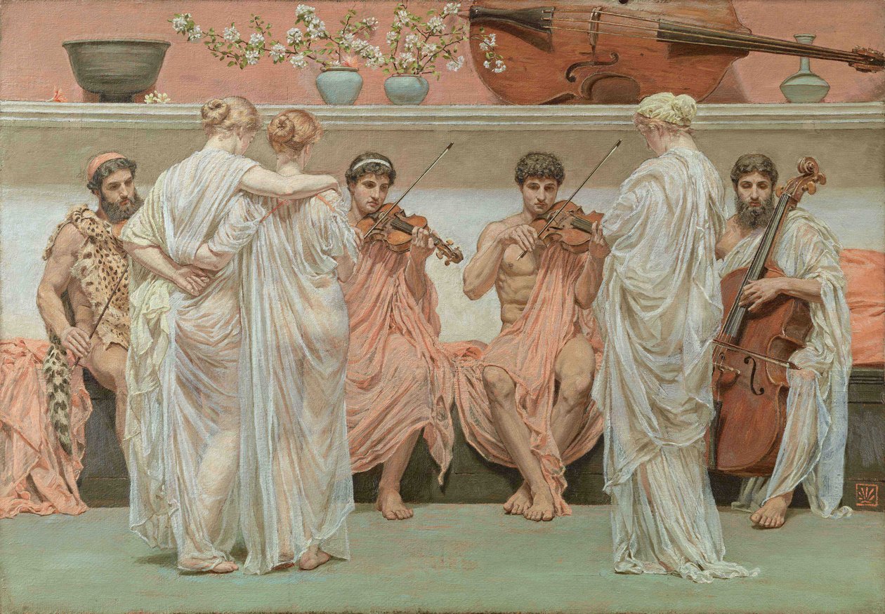 A Quartet. Homenagem de um pintor à arte da música por Moore, Albert Joseph de Albert Joseph Moore