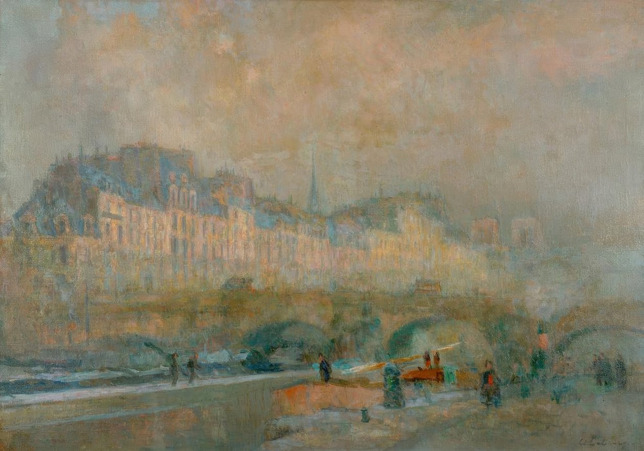 Paris, a fechadura da Casa da Moeda; Sol de inverno ou vista do Pó de Albert Lebourg