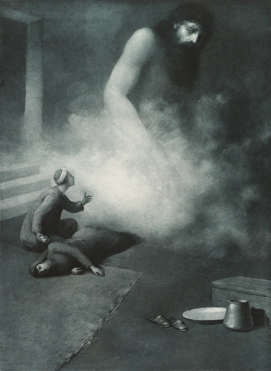 Aladdin e o gênio, 1897 de Albert Letchford