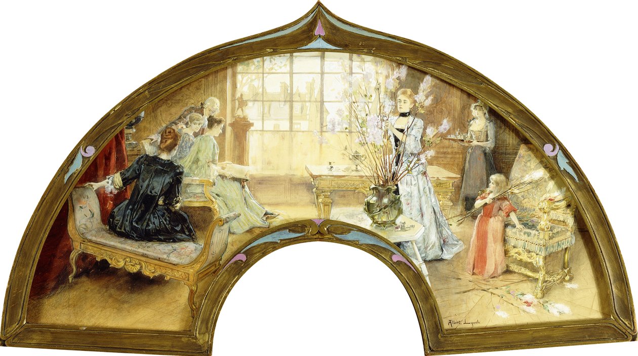 Uma Reunião na Sala de Estar, de Albert Lynch