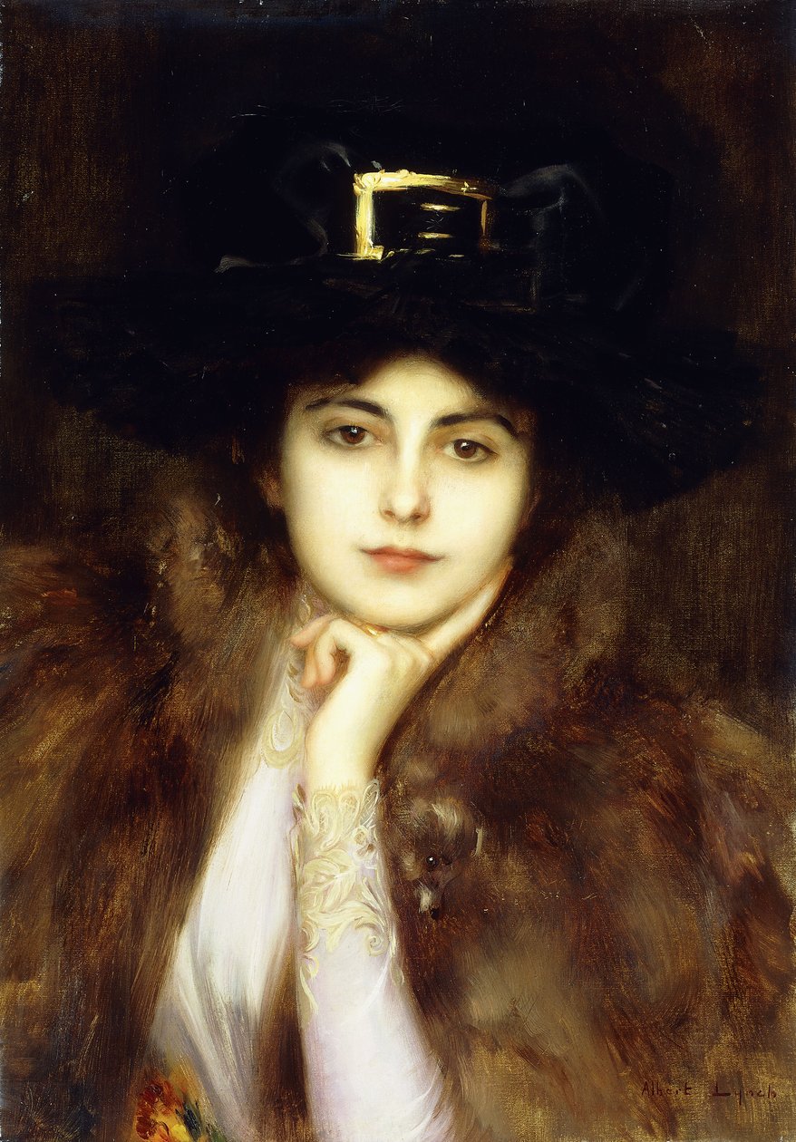 Retrato de uma Senhora Elegante, de Albert Lynch