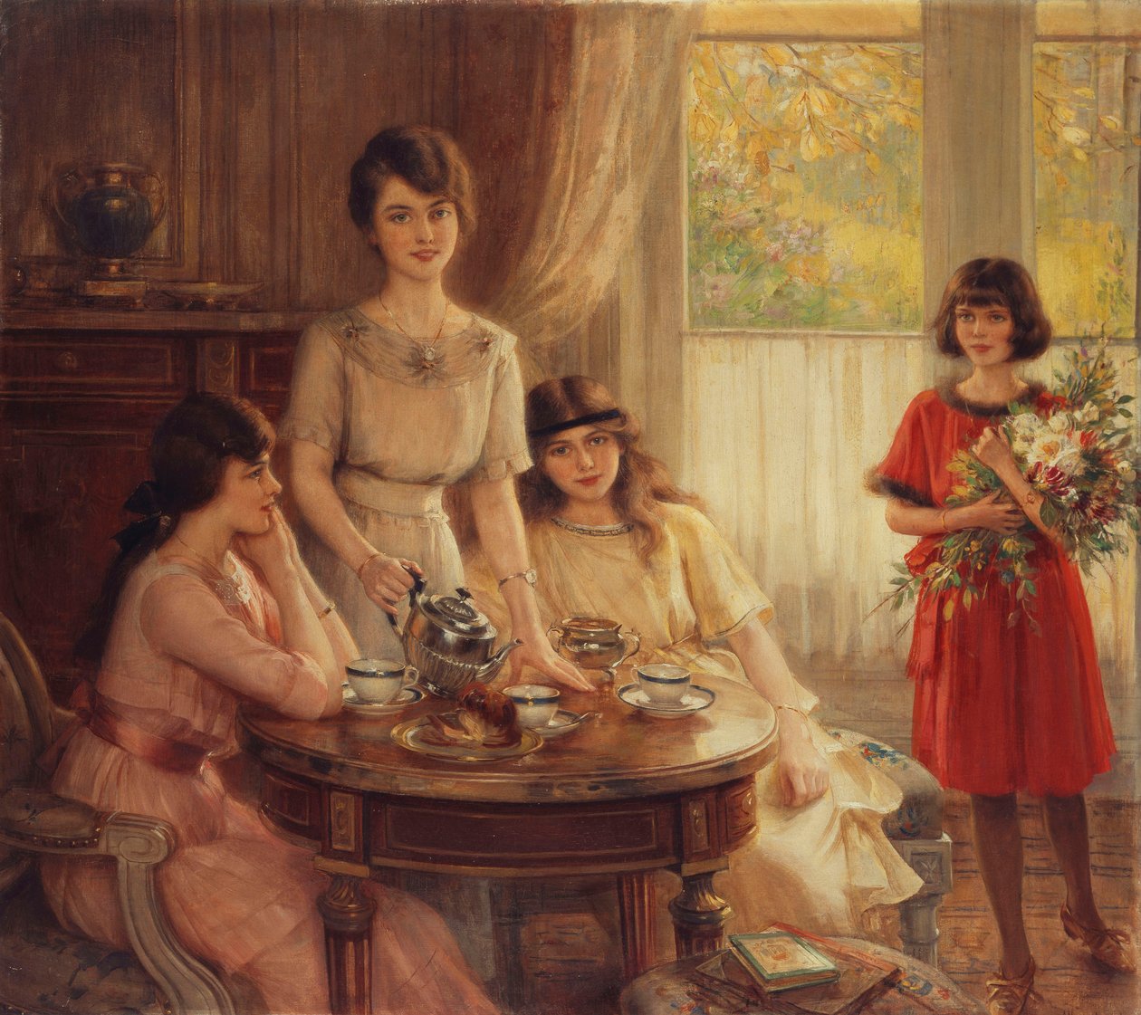 Hora do chá; Hora do chá, de Albert Lynch